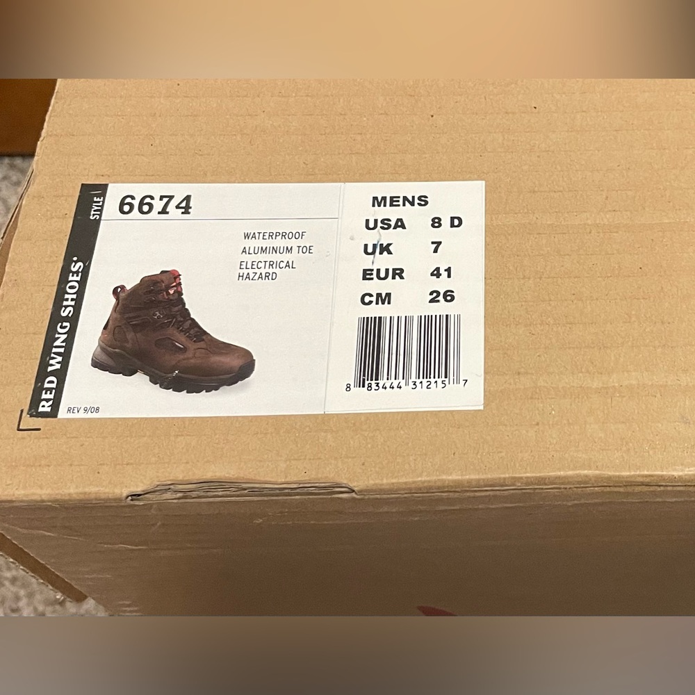 Red Wing Boots TruHiker Safety Toe Hiking Work Men’s Size 8. EUC - Picture 16 of 16